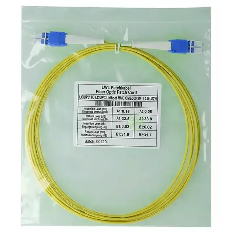Glasvezelkabel BlueOptics SFP8181BU0.5MK 0,5 m LC geel