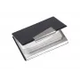 Visitekaartjeshouder Sigel VZ131 aluminium zwart zilver