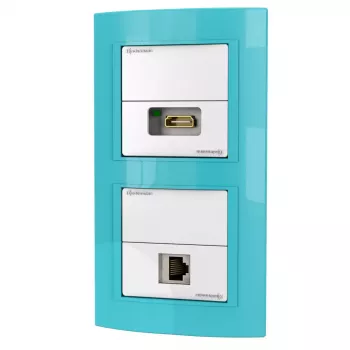 Contactdoos-inzet RJ-45 + HDMI Kindermann 7456 000 544
