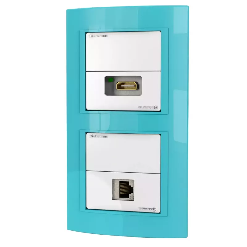 Contactdoos-inzet RJ-45 + HDMI Kindermann 7456 000 544