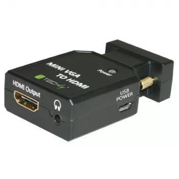 Techly mini-converter VGA en audio naar HDMI IDATA VGA-HDMINI
