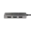 StarTech.com 3-poorts USB-C multi-monitor adapter, USB Type-C naar 3x DisplayPort 1.4 MST-hub, triple 4K 60Hz DP laptop display extender / splitter, HDR, extra lange ingebouwde kabel - alleen Windows