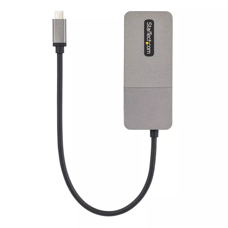 StarTech.com 3-poorts USB-C multi-monitor adapter, USB Type-C naar 3x DisplayPort 1.4 MST-hub, triple 4K 60Hz DP laptop display extender / splitter, HDR, extra lange ingebouwde kabel - alleen Windows