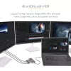 StarTech.com 3-poorts USB-C multi-monitor adapter, USB Type-C naar 3x DisplayPort 1.4 MST-hub, triple 4K 60Hz DP laptop display extender / splitter, HDR, extra lange ingebouwde kabel - alleen Windows