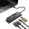 Techly IADAP-USBC-935 Laptop-dockingstation/poortreplicator Bekabeld USB 3.2 Gen 1 (3.1 Gen 1) Type-C Zwart