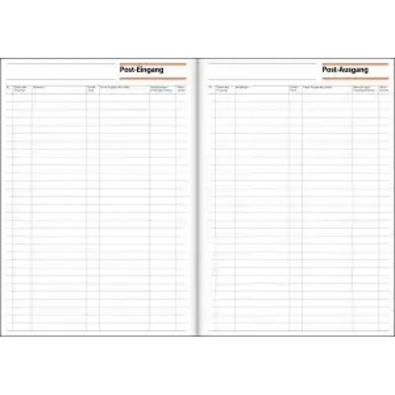 Sigel PG415 formulierenboek voor inkomende/uitgaande post, A4, 50 vellen