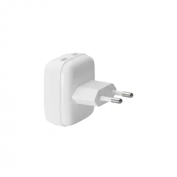 Wandlader d bramante re-charge Pro EU plat 2×USB-C 20W wit (indoor)