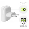 Wandlader d bramante re-charge Pro EU plat 2×USB-C 20W wit (indoor)