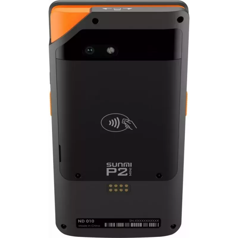 Mobiele POS SUNMI P2 Mini met 2 GB RAM, 16 GB opslag en 5-MP-camera