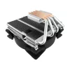 Koelset PCCOOLER GI-46U top-blow CPU-koeler 12cm 1000-1800 tpm blauw