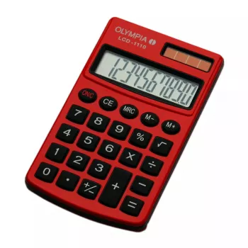 Basisrekenmachine Olympia LCD 1110 Pocket rood