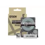 Epson matte tape – grijs/zwart 18 mm (8 m) – LK-5ABJ, zwart op grijs, LK, Rhino, LabelWorks LW-C410, LabelWorks LW-C610, 1,8 cm, 8 m