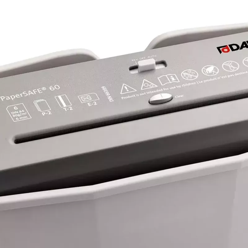 Papierversnipperaar Dahle PaperSAFE 60 strokenversnippering 70 dB 22 cm grijs