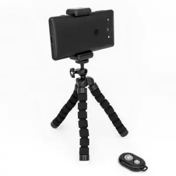 Statief MediaRange MRMA205 mobiele telefoon 3-potig zwart