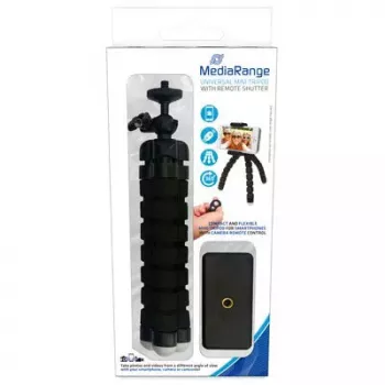 Statief MediaRange MRMA205 mobiele telefoon 3-potig zwart
