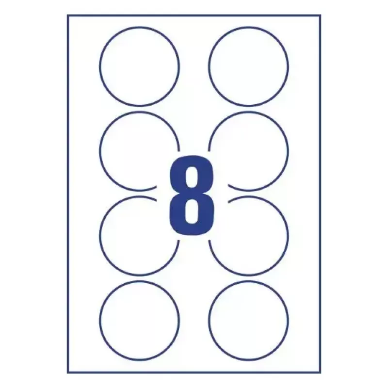 Zelfklevend etiket rond Avery L4881-20
