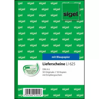 Zakelijk formulier Sigel LI625 A6 groen roze wit