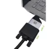 Techly IADAP USBC-VGAC USB-grafische adapter 1920 x 1200 pixels zwart, zilver
