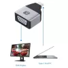 Techly IADAP USBC-VGAC USB-grafische adapter 1920 x 1200 pixels zwart, zilver