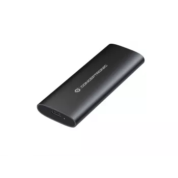 Conceptronic DANTE04B - behuizing - dual protocol - M.2 Card (PCIe NVMe & SATA) / SATA SSD - USB-C 3,2 (Gen 2) - zwart (DANTE04B)