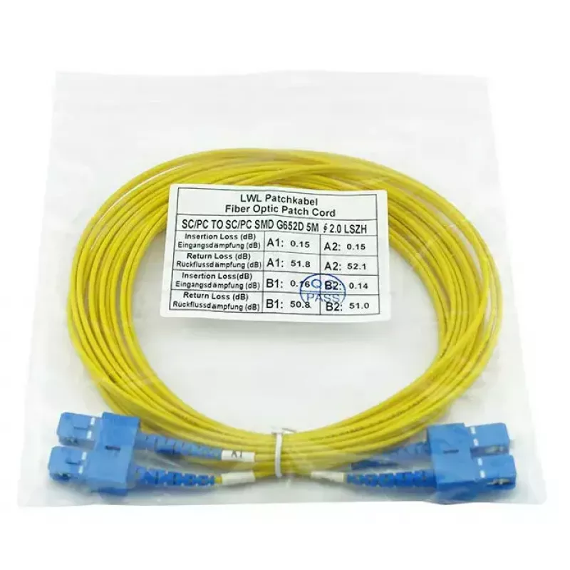 BlueOptics SFP3232BU2MK InfiniBand glasvezelkabel 2 m SC geel