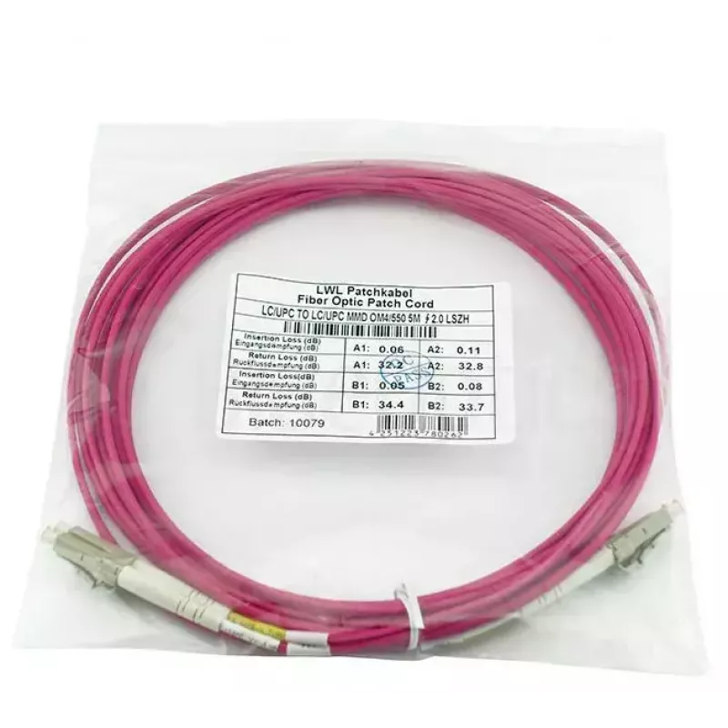 BlueOptics QK732A-BO InfiniBand/glasvezelkabel 1 m LC violet