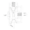 TV-muurbeugel Schwaiger LWH14225 513 zwart