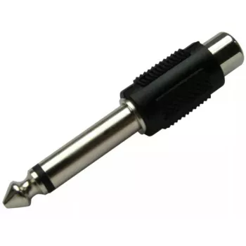 RCA-adapter Schwaiger KHA4010 533 6,3 mm zwart