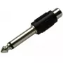 RCA-adapter Schwaiger KHA4010 533 6,3 mm zwart