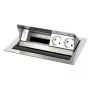 Contactdoos type F Kindermann 7492000052 roestvrij staal wit