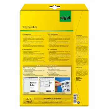 Niet-klevende printeretiketten Sigel LP715