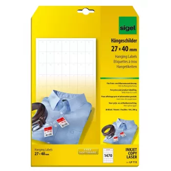 Niet-klevende printeretiketten Sigel LP715
