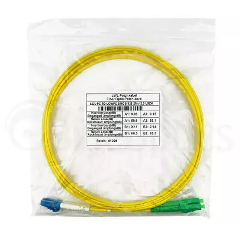 Glasvezelkabel BlueOptics SFP3131BU5MS LC G.657.A1 5 m geel