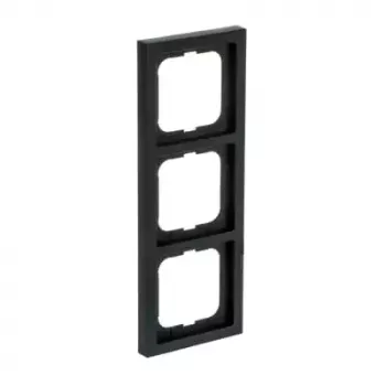 Busch-Jaeger afdekplaat 1723-885K zwart, thermoplast, schroefloos, 80×222×11 mm