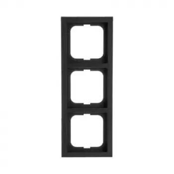 Busch-Jaeger afdekplaat 1723-885K zwart, thermoplast, schroefloos, 80×222×11 mm