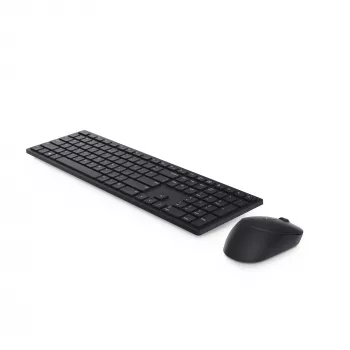 DELL Pro toetsenbord en muis - KM5221W - UK (QWERTY) - zwart, full-size (100%), draadloos, RF Wireless, QWERTY, zwart, muis inbegrepen
