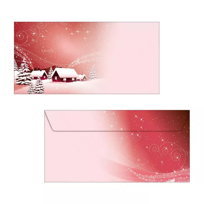 Envelop DL Sigel DU033 rood 50 stuks