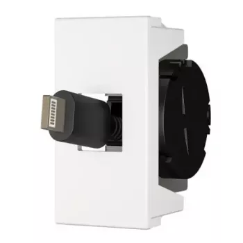 Stopcontact USB C Kindermann 7464000620 zwart wit
