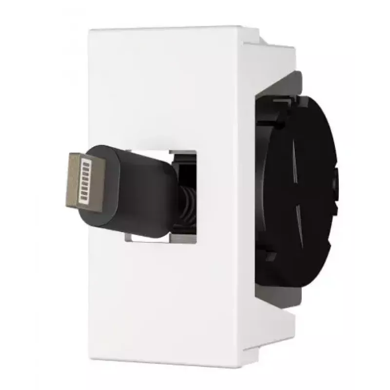 Stopcontact USB C Kindermann 7464000620 zwart wit