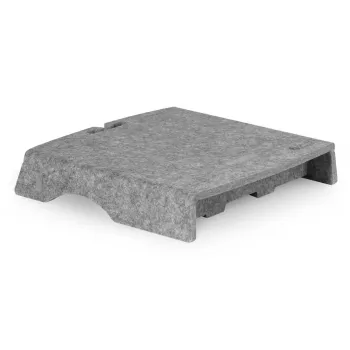 BakkerElkhuizen Q-Riser 50 Circular 76,2 cm bureau grijs