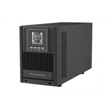 Conceptronic ZEUS52E2K 2000VA 1800W online tower UPS, IEC, dubbelconversie (online), 2 kVA, 1800 W, sinus, 220 V, 240 V