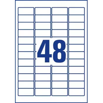 Zelfklevend etiket Avery J4791-25 afgeronde rechthoek