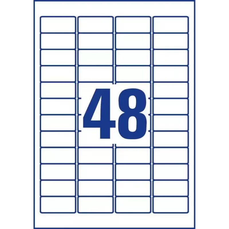 Zelfklevend etiket Avery J4791-25 afgeronde rechthoek