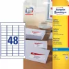 Zelfklevend etiket Avery J4791-25 afgeronde rechthoek