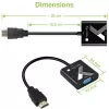 Techly kabeladapter converter HDMI naar VGA met audio-jackplug