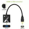 Techly kabeladapter converter HDMI naar VGA met audio-jackplug