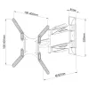 Techly 23-55 ultra slanke Full Motion LCD-TV-wandbeugel zwart” ICA-PLB 171M
