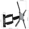 Techly 23-55 ultra slanke Full Motion LCD-TV-wandbeugel zwart” ICA-PLB 171M
