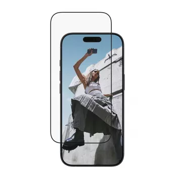 PanzerGlass SAFE. by ® displayscherm met zwarte rand iPhone 17 | 16 Pro | Ultra-Wide Fit met EasyAligner
