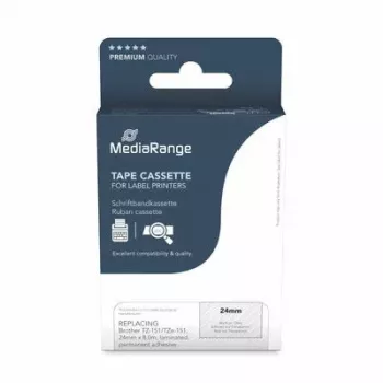 Etiketteerband MediaRange MRBTZ151 compatibel met Brother TZ-151
